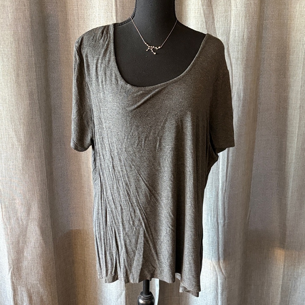Philosophy Dark Gray Short Sleeve Top